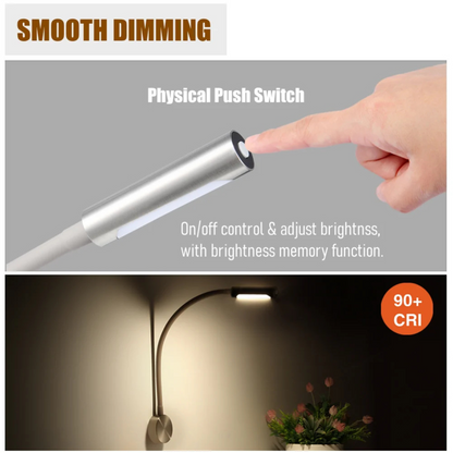 simple view of flexible LED reading lamp