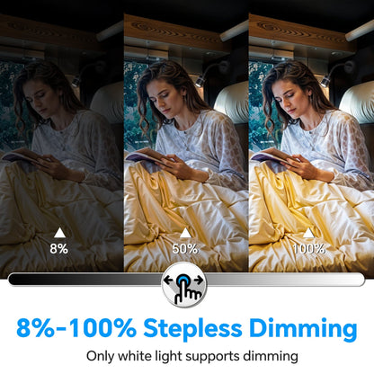 adjustable black reading spotlight