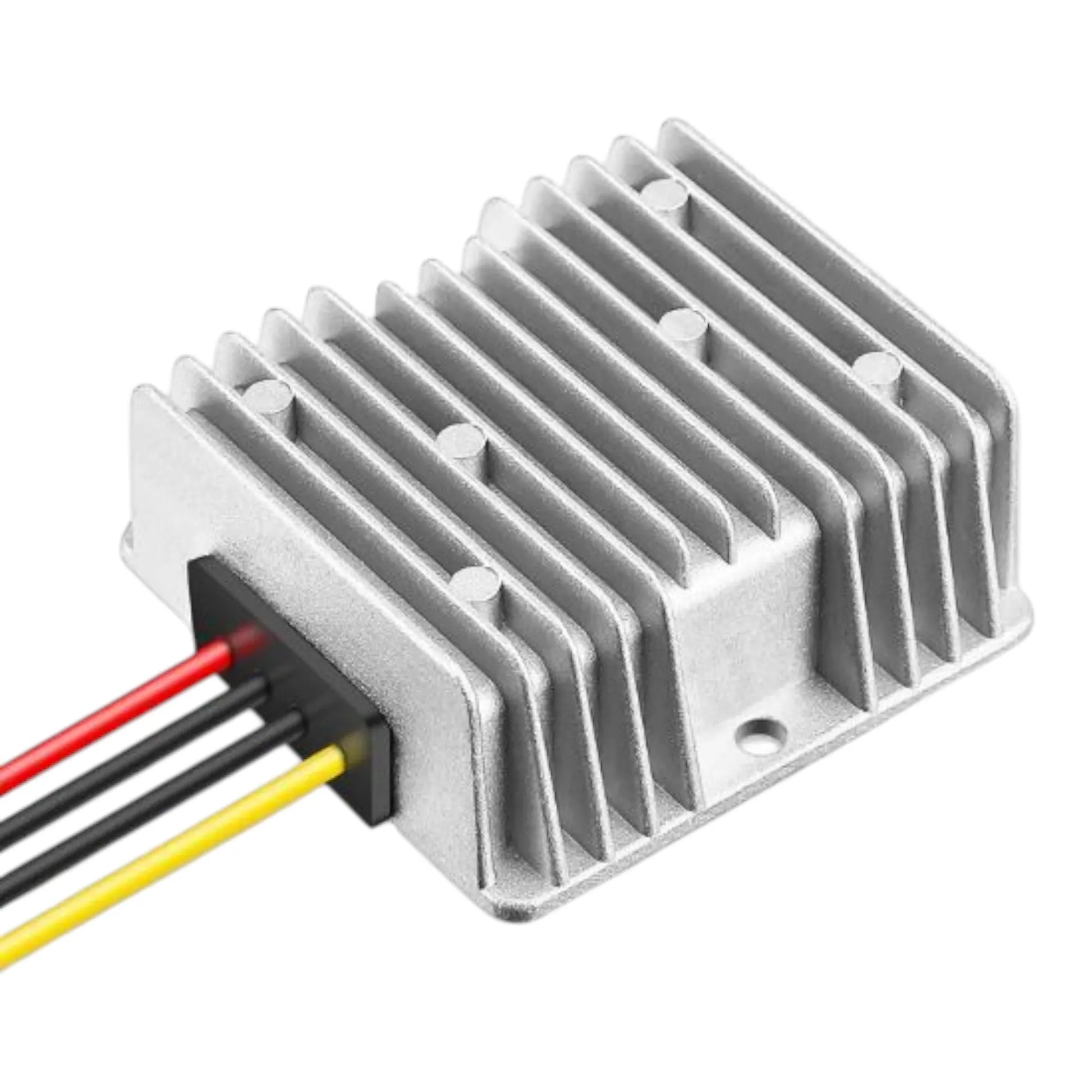 12–48V 3A voltage step-up converter mounted on panel