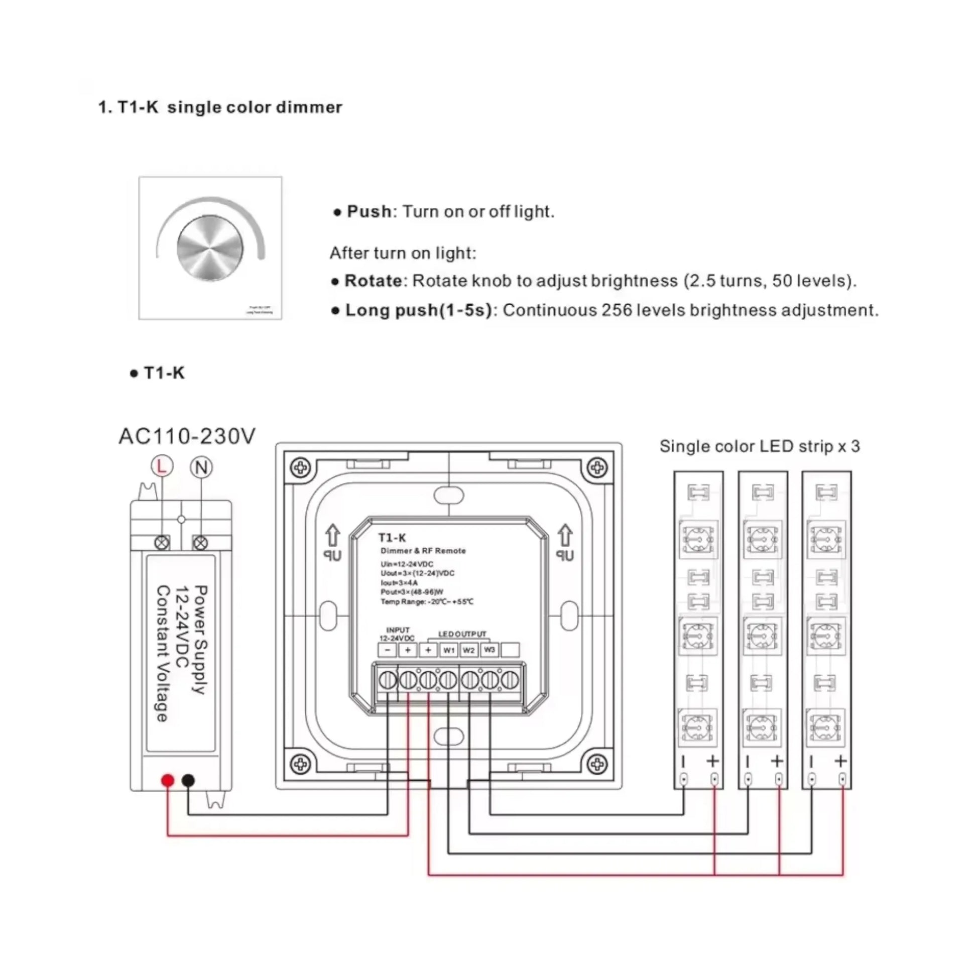 sleek white dimmer and remote set in neutral view