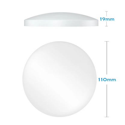 pair of cool white LED dome lights displayed