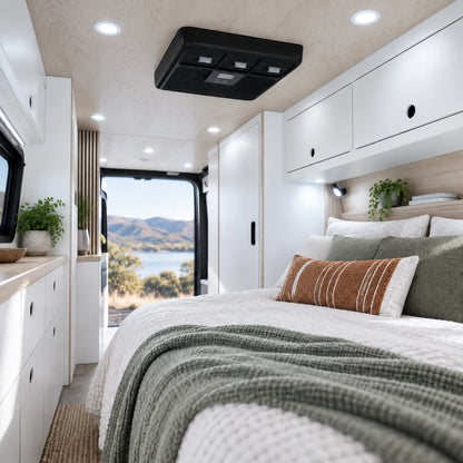 Cool white caravan interior lights by Treklo white for bright everyday ceiling illumination