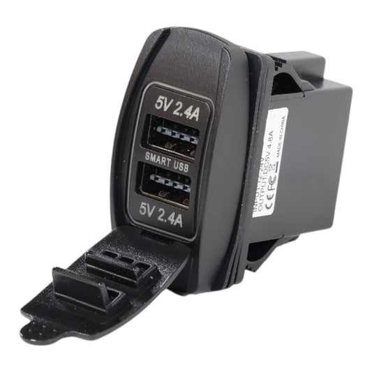 core usb a recessed mount rocker size charger 12v to 24v