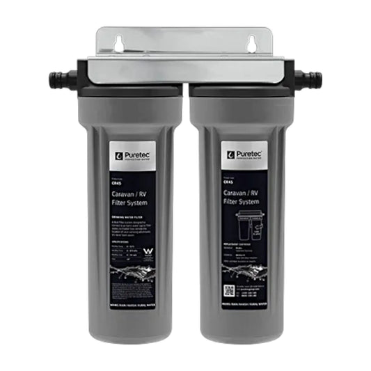 cr45 twin stage portable water filter system in neutral view