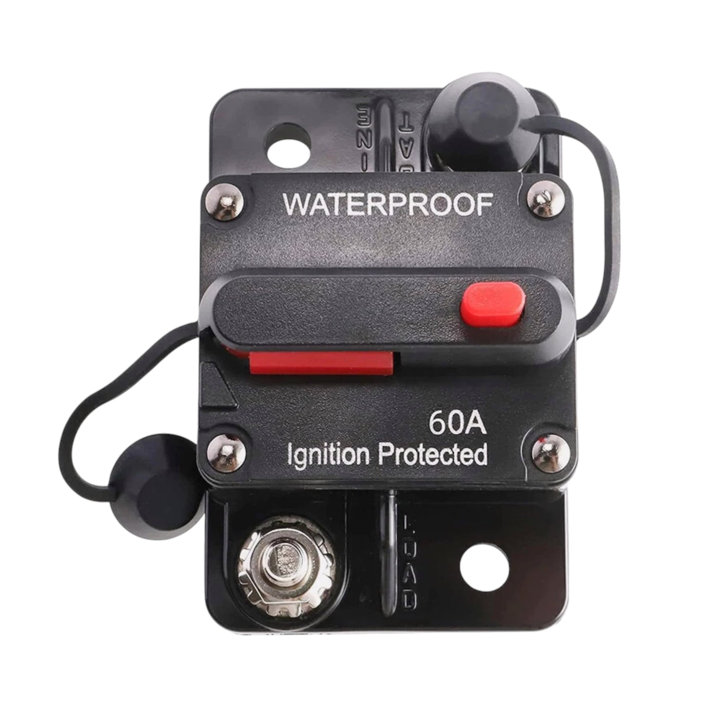 rv 60 amp flush mount dc breaker for auxiliary and inverter circuits