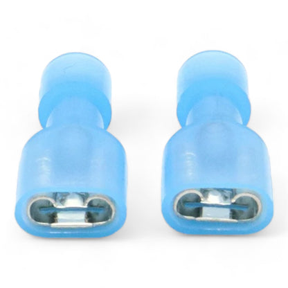 Blue Insulated Female Disconnect, 1.25mm² to 2.50mm² Wire Size (Pack of 50)