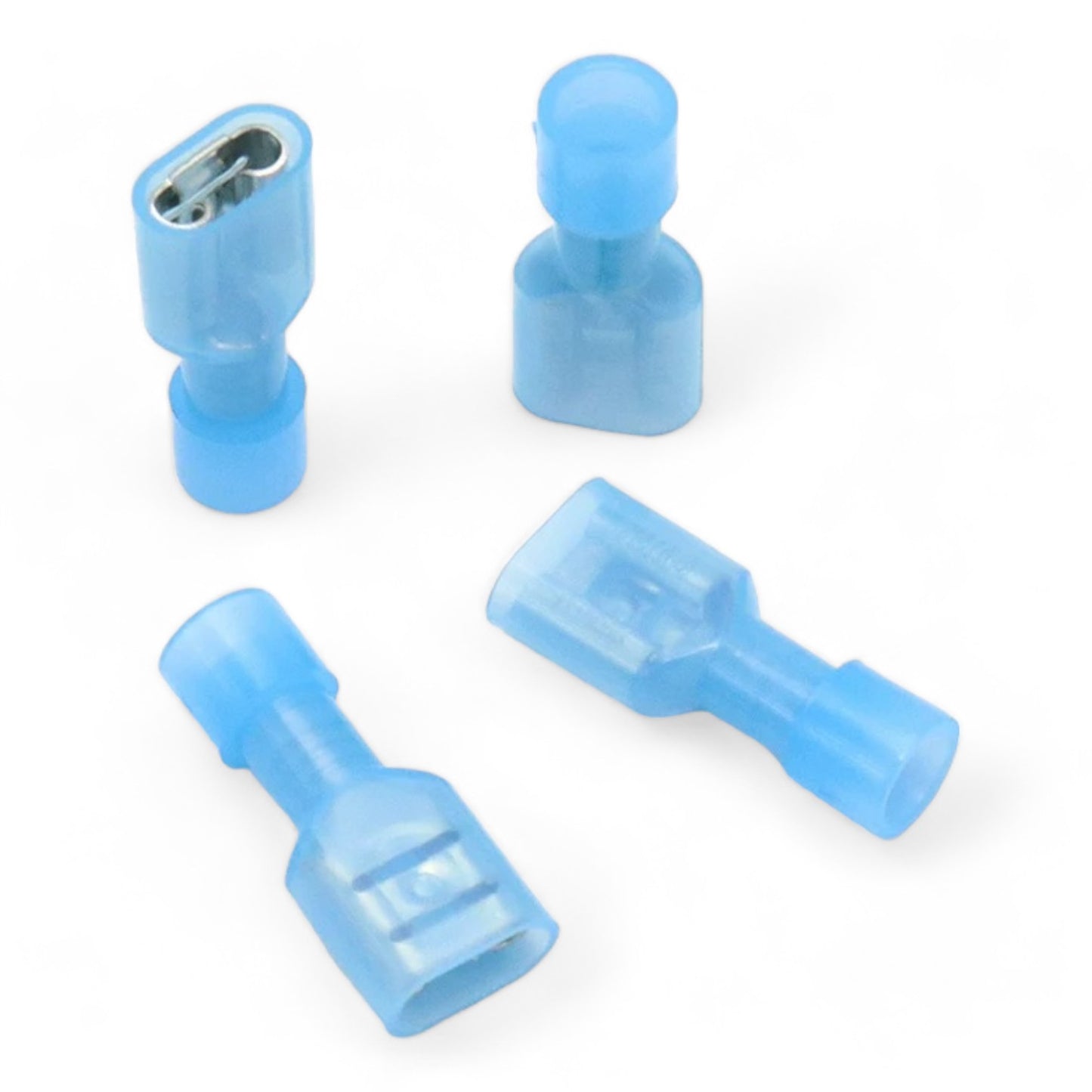 Blue Insulated Female Disconnect, 1.25mm² to 2.50mm² Wire Size (Pack of 50)