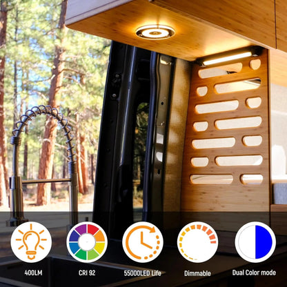 12v warm white dome light in simple product view