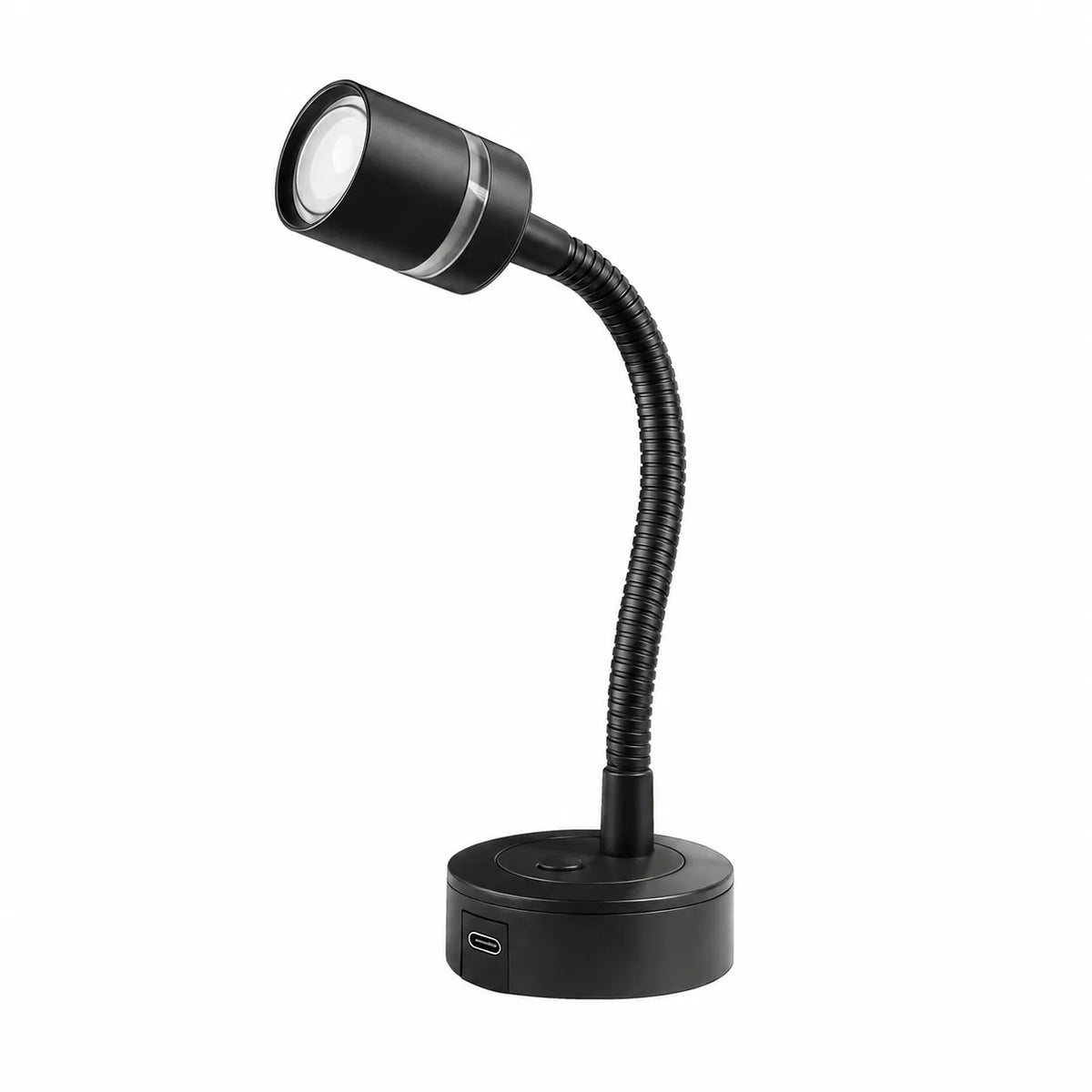 Adjustable Evo LED reading lights with USB ports for caravan bedside lighting