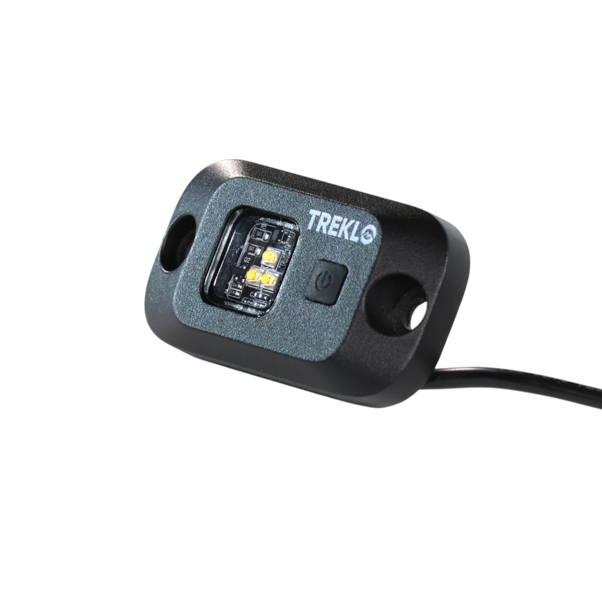 close-up of dimmer controller connected to rock lights