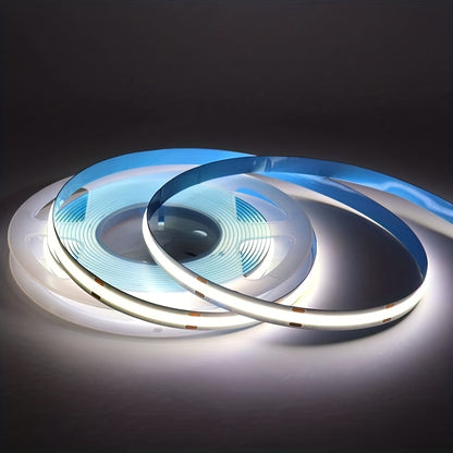 seamless cool white LED strip lit along surface