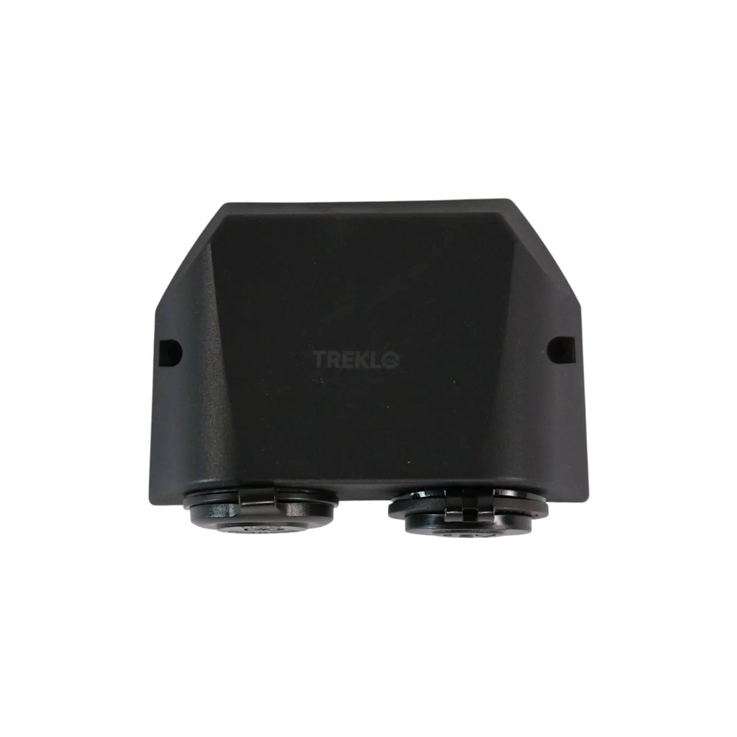 black double surface mount housing for 12v accessories