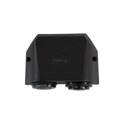 black double surface mount housing for 12v accessories