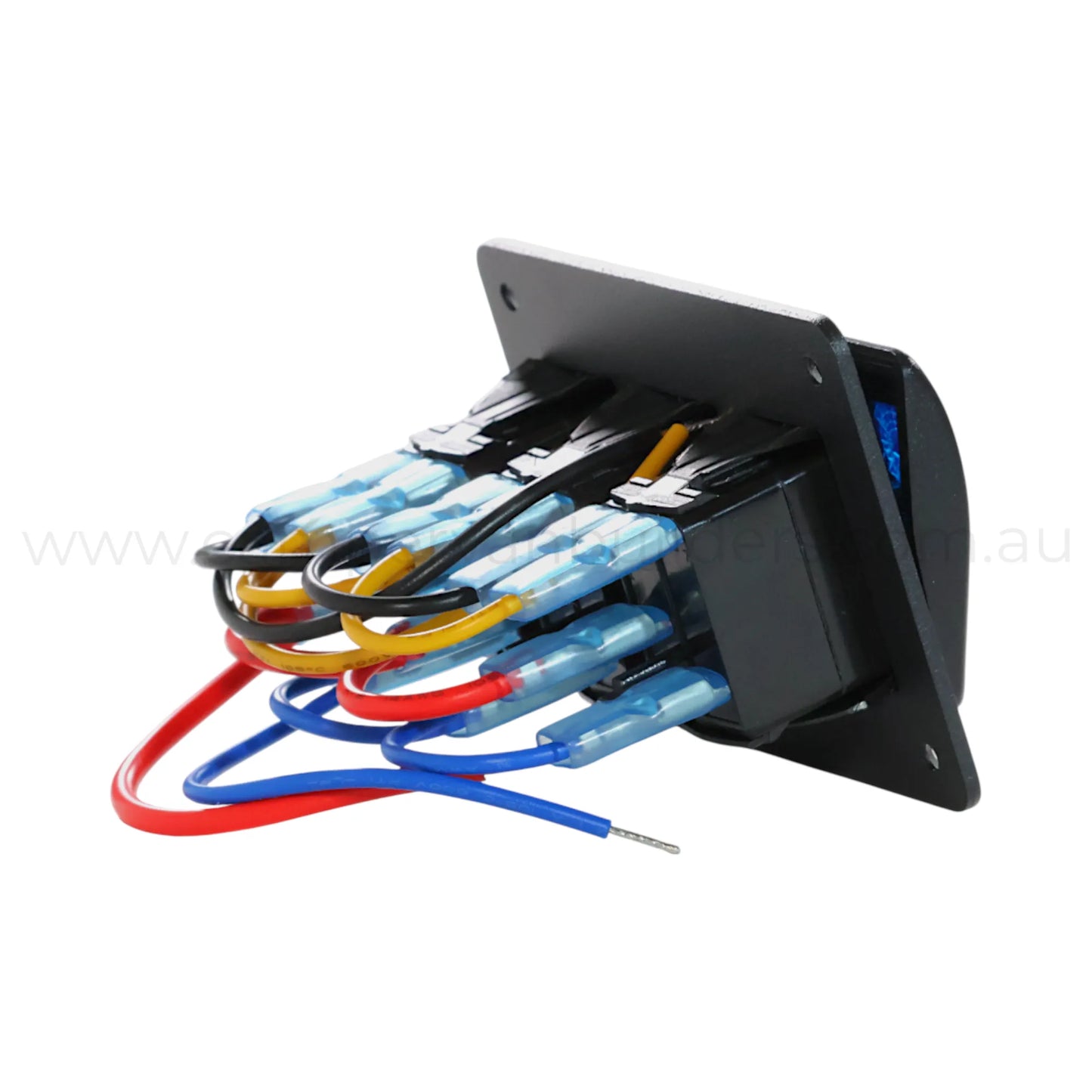 12v 3 way rocker switch panel with dual indicator lighting for campervan accessories