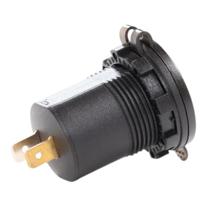 compact usb a charger with voltmeter for van conversions