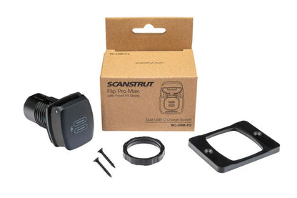 compact flip pro max dual usb c charger for interiors