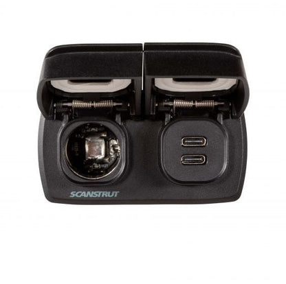 compact flip pro usb c power socket for van interiors