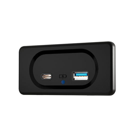 duocharge usb a and usb c recessed mount charger 12 to 24v