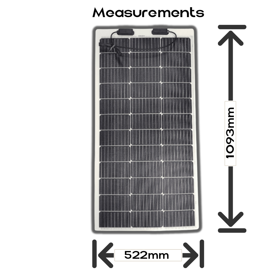 ultra lightweight thin solar panel for caravans and rvs