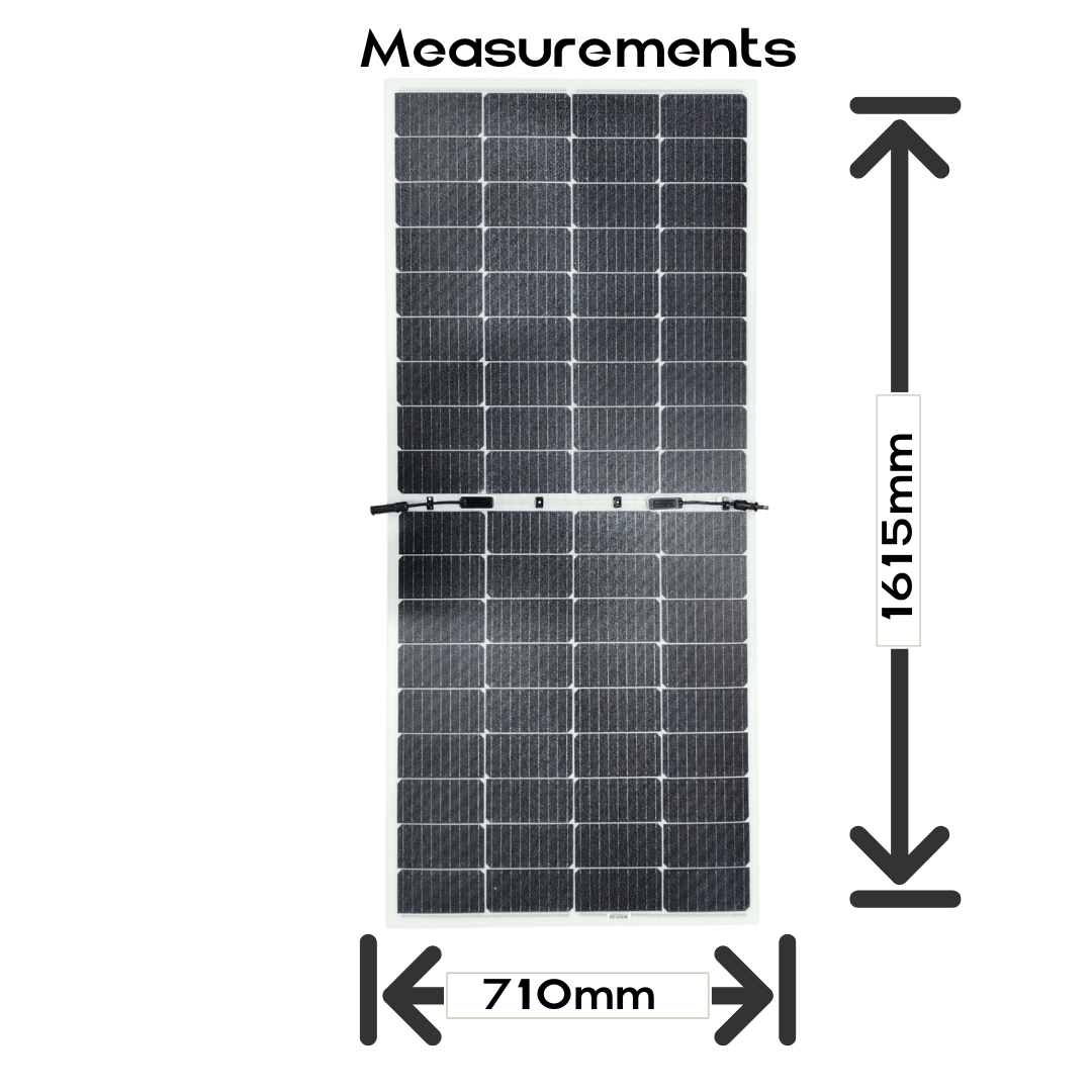 ultra lightweight 215 watt solar panel for caravans and rvs