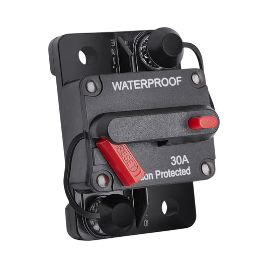 30 amp flush mount dc circuit breaker for caravan or rv power systems