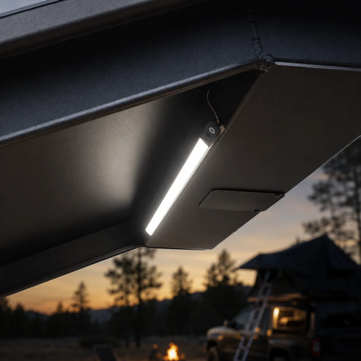 Warm white rigid LED strip light for caravan and campervan interiors