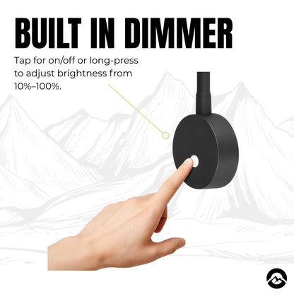 Adjustable flat flex reading light for caravans, campervans, and boats