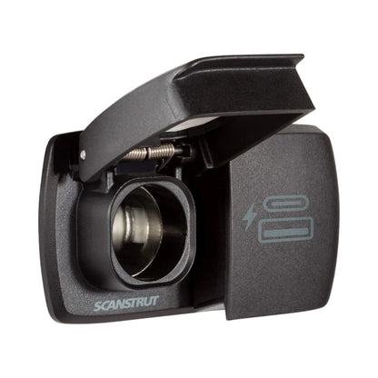 flip pro duo socket with dual usb ports for rv interiors and modern device charging