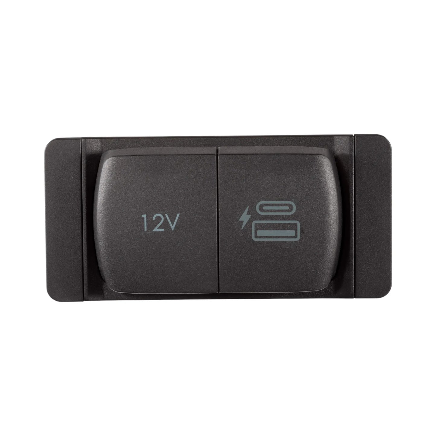 flip pro duo socket with usb a and usb c for campervan 12v power and device charging
