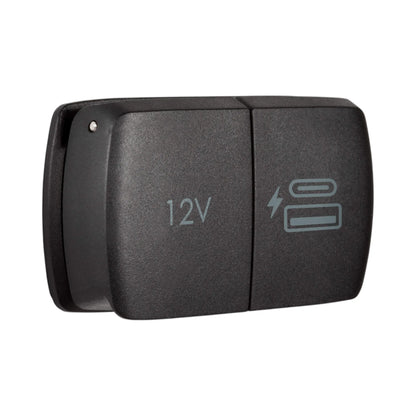 campervan flip pro duo socket combining 12v outlet and usb a usb c charging