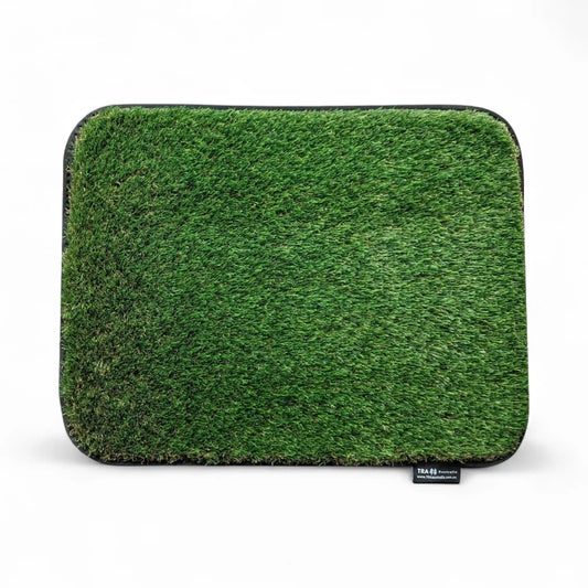 green faux grass mat medium size for caravan or rv use