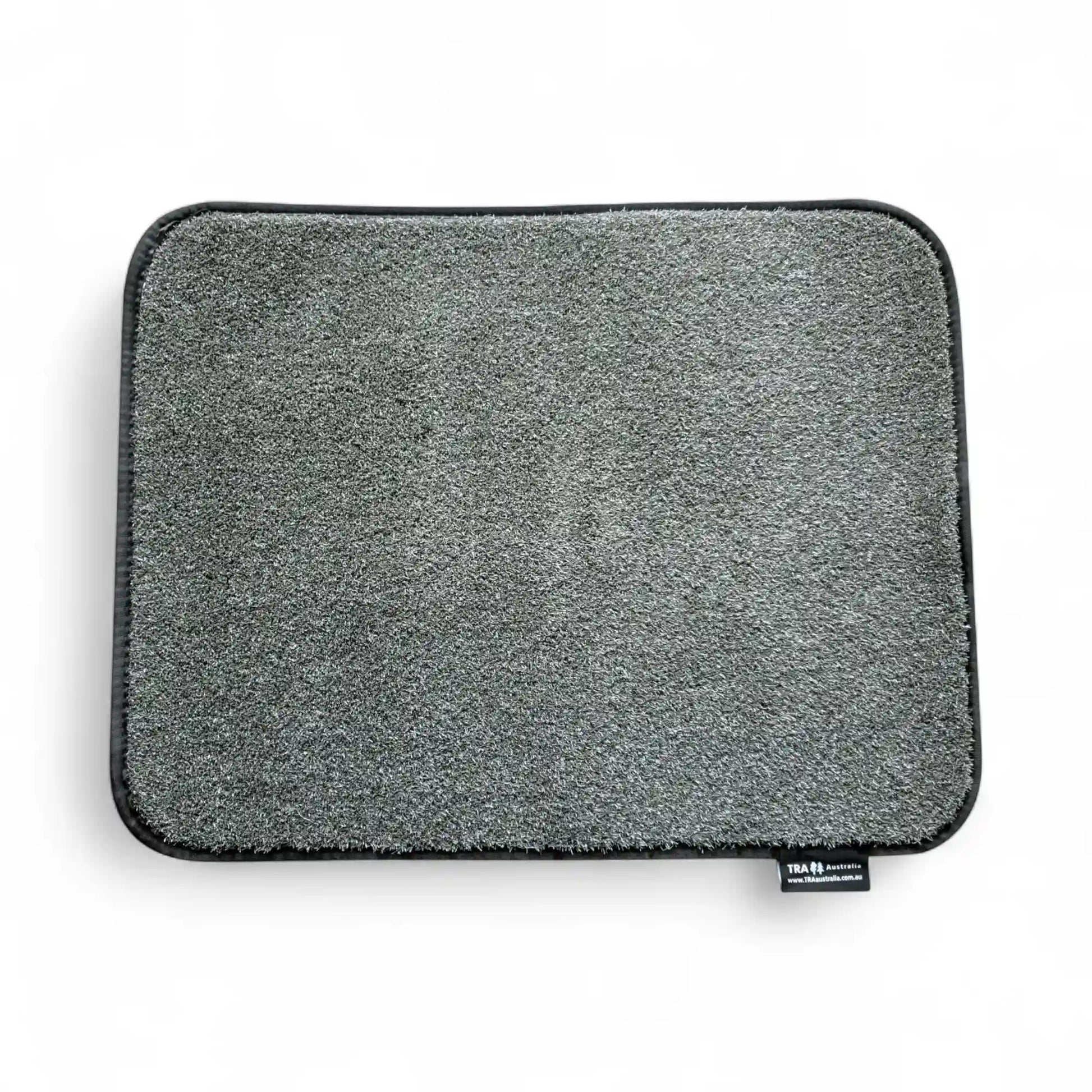 grey faux grass mat medium size for caravan or rv use