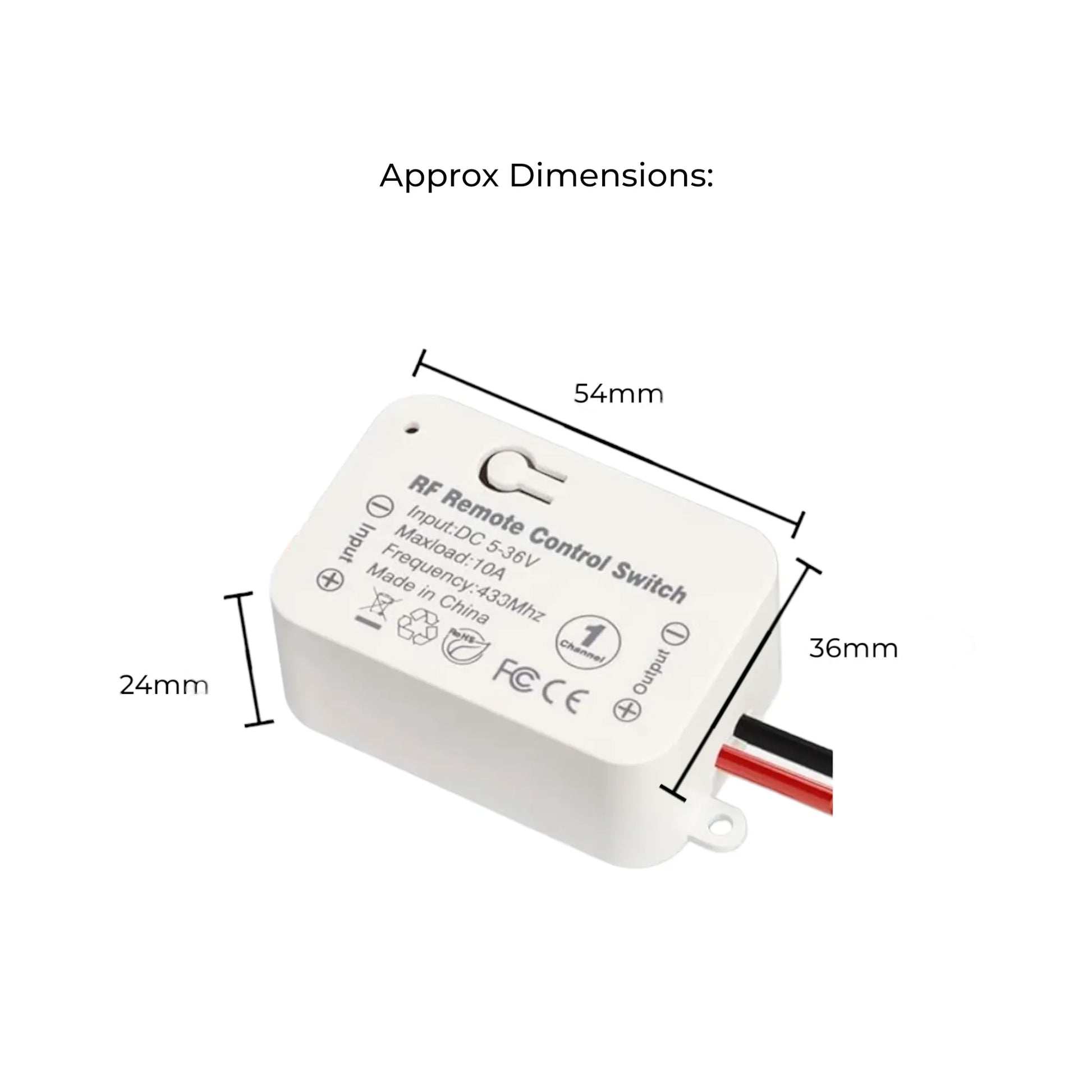 hardwired wireless rf relay control module for campervan, caravan, and rv electrical systems
