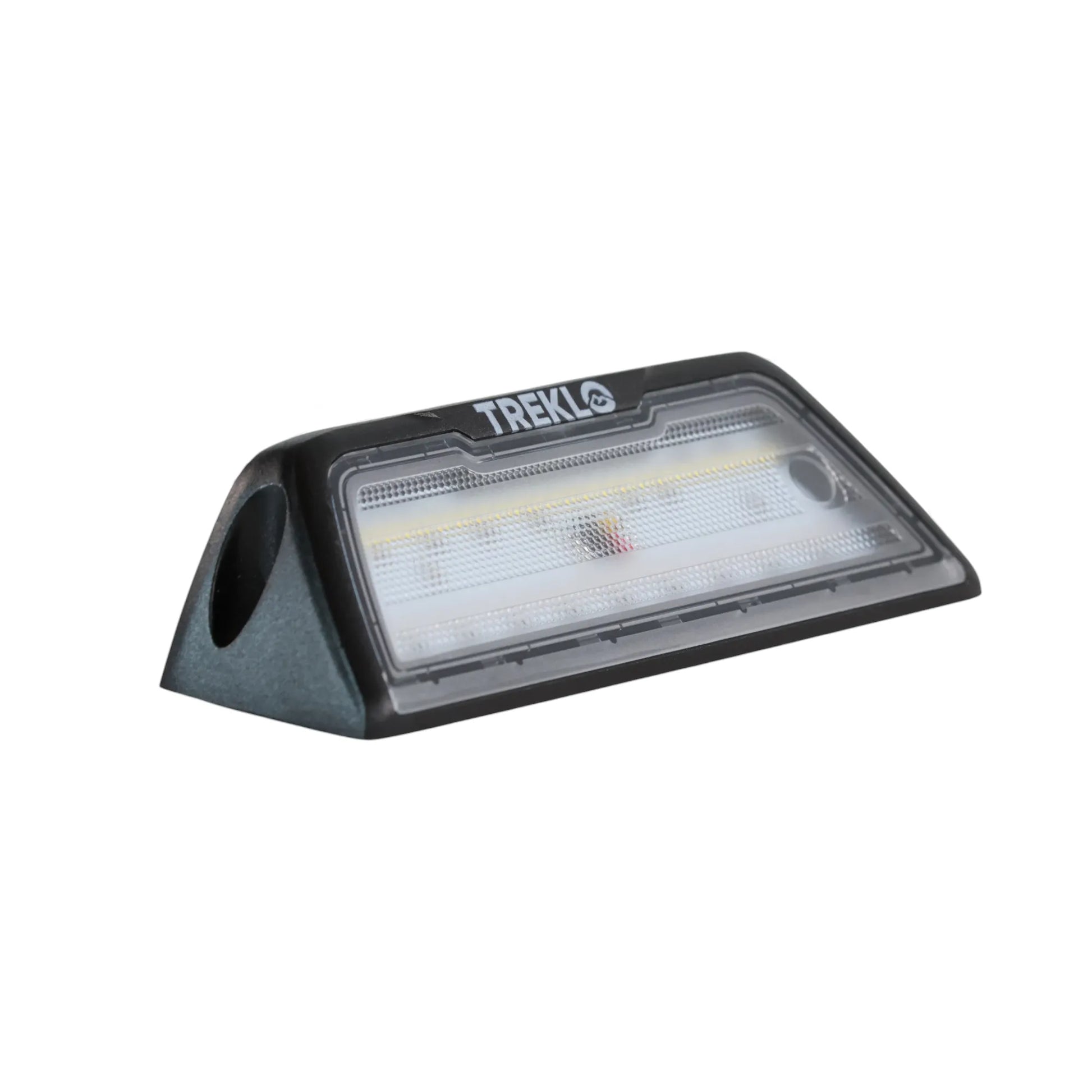 heavy-duty LED area lamp connected for testing