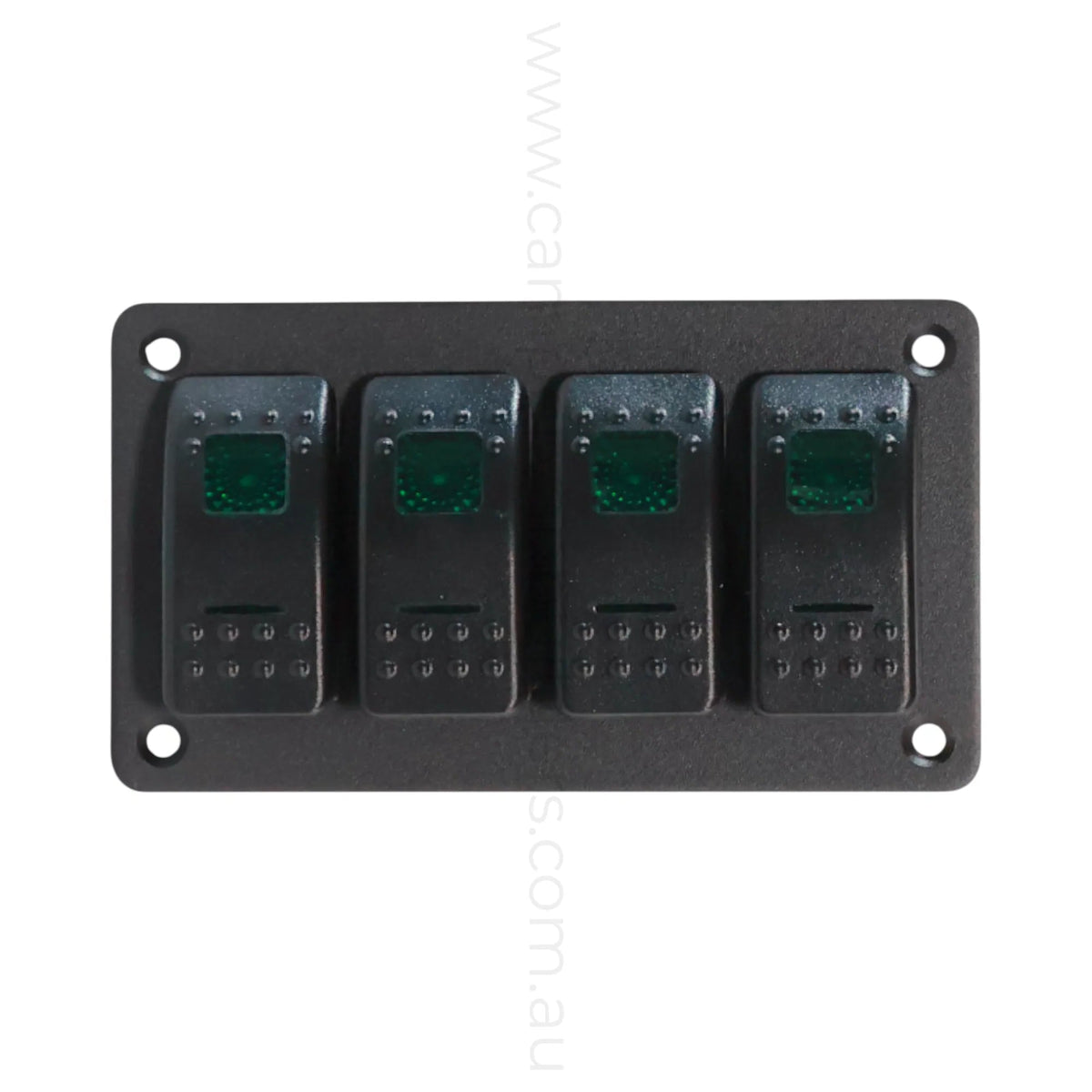 Four Way Rocker Switch 4 Way Rocker Switch Panel Dual LED (Red, Green or Blue) – Campervan ...