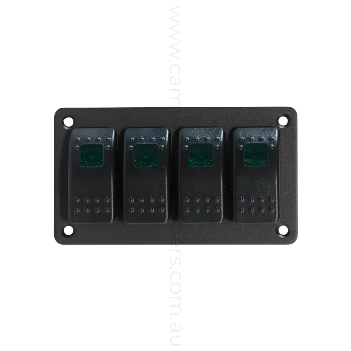 4 Button Rocker Switch 4 Way Rocker Switch Panel Single LED (Red, Green or Blue) – Campervan ...
