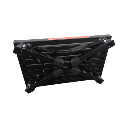 caravan black folding step with illumination for easy night entry