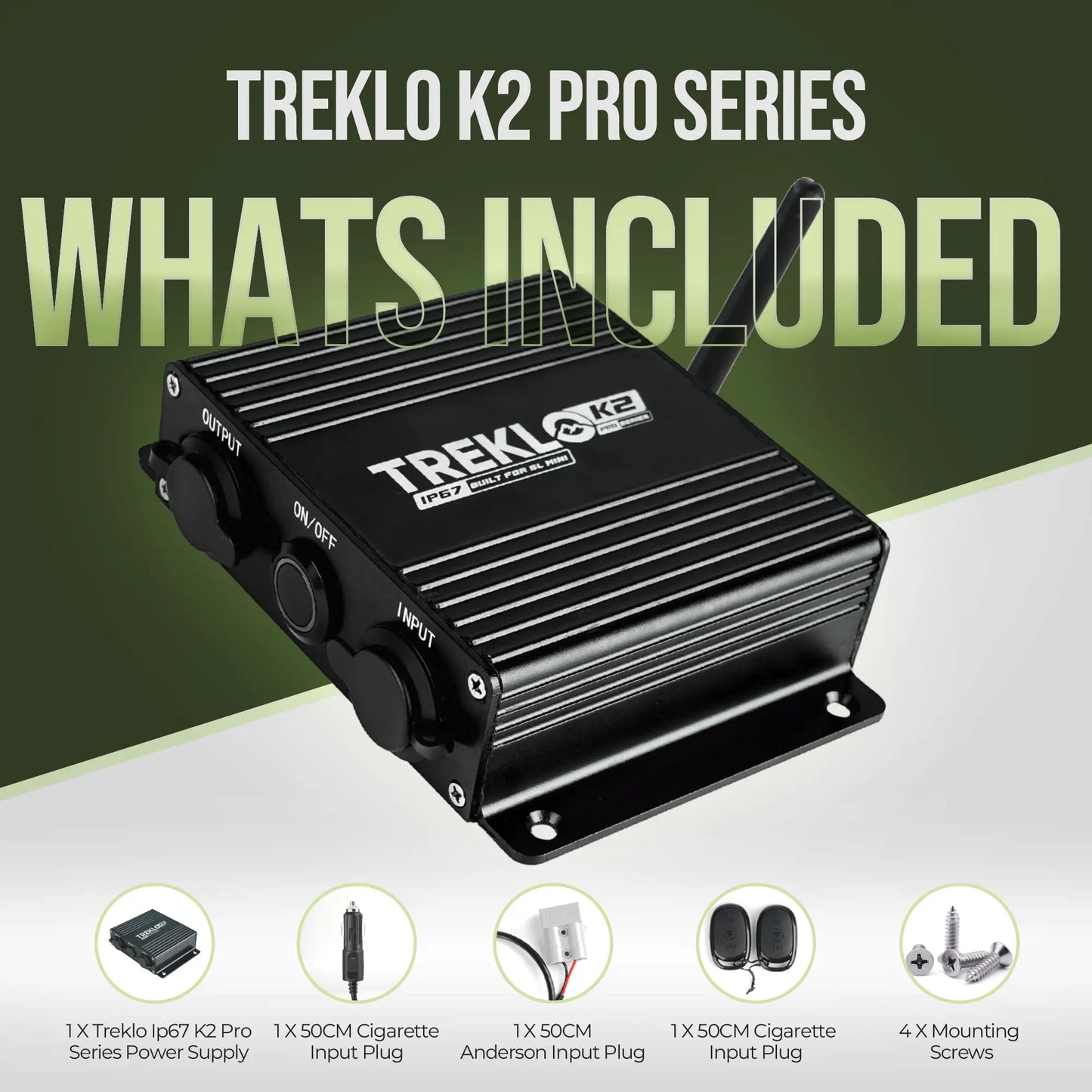 TREKLO K2 Boosted Power Supply and Remote for Starlink Mini