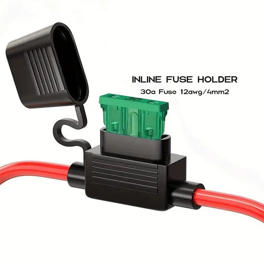 inline atc blade fuse holder for 12awg 4mm2 cable