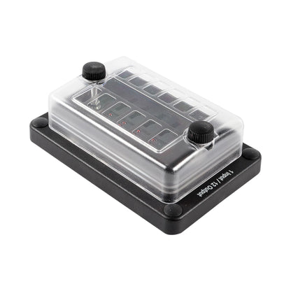 rv blade fuse panel with rear connections and led alerts