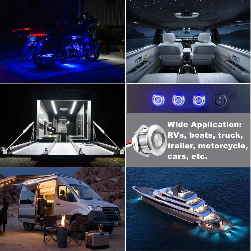 steel finish brightness controller for led lighting