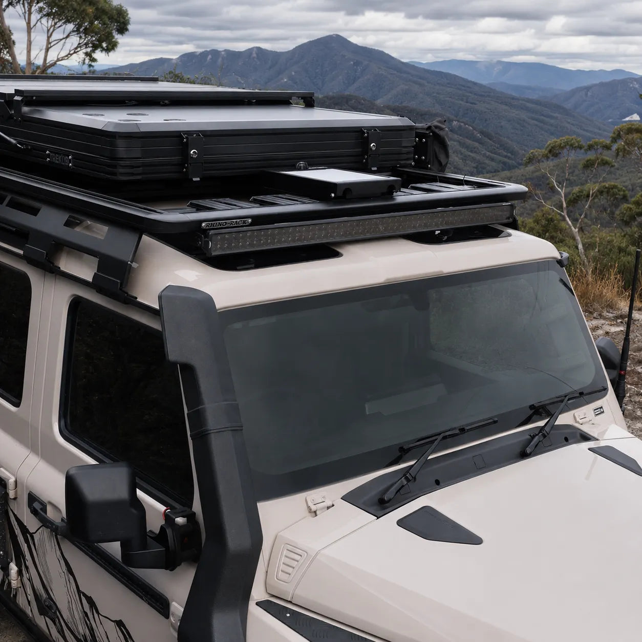 Lockable Starlink Mini dish mount for secure in motion touring and off road use