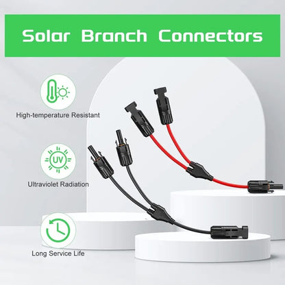 2 - 1 Y Branch Solar MC4 Connectors (Pair)