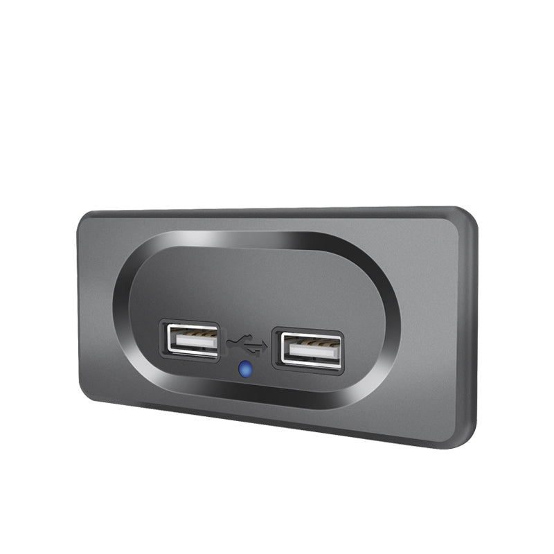 Dual Usb-A Wall Panel Charger Socket 12 - 24V Usb Ports