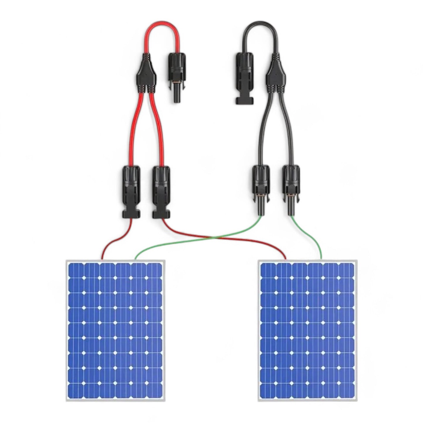 2 - 1 Y Branch Solar MC4 Connectors (Pair)