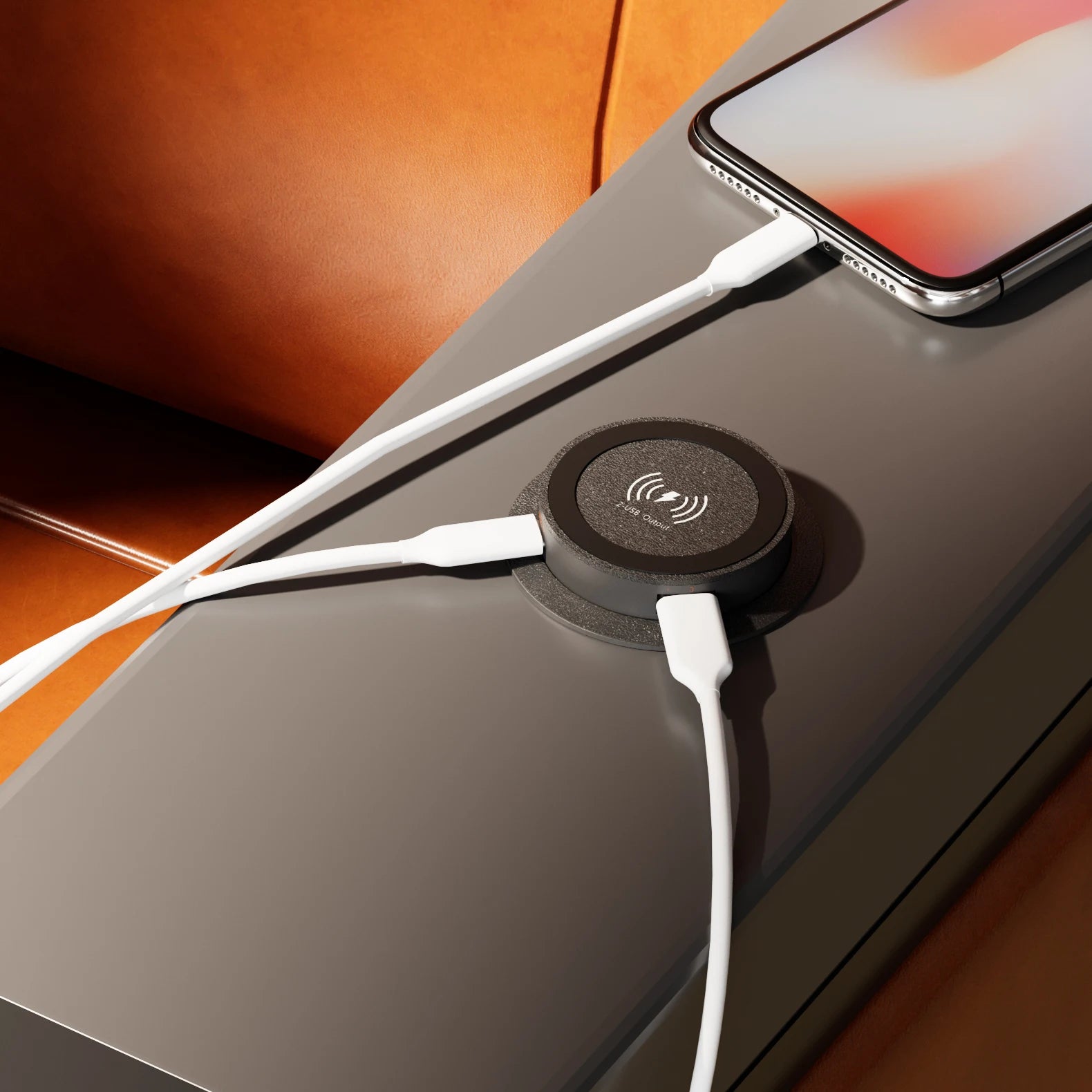 12V Wireless Pop Up USB C USB A Phone Charger for Campervans and RVs