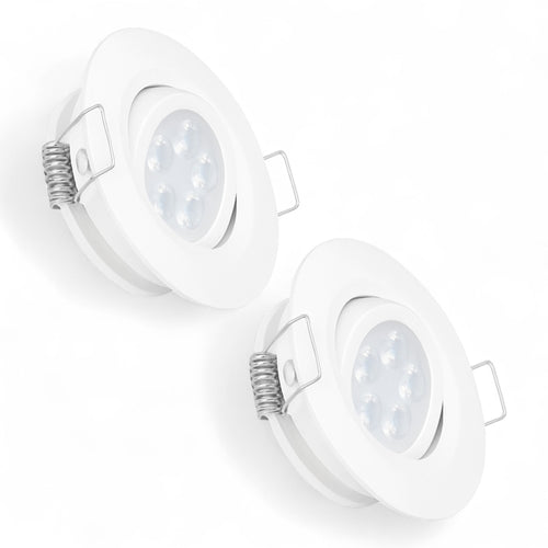 White Swivel Recessed Downlight (2 Pack) – 12V Cool White
