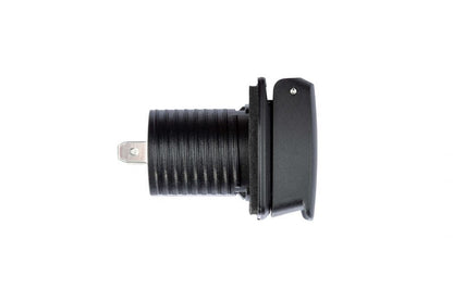 Flip Pro 12V cigarette lighter style socket with spring loaded lid