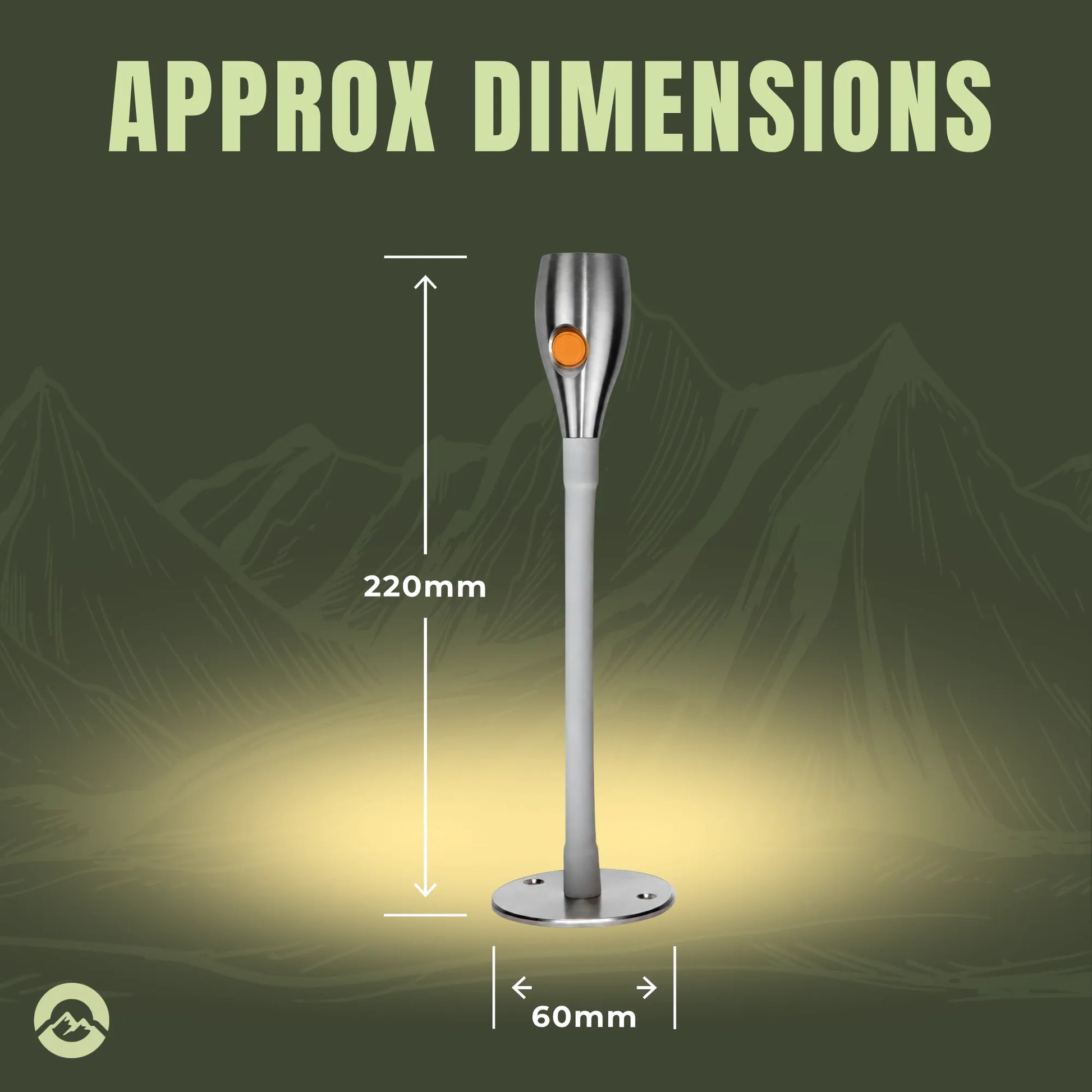 Campervan Bullet LED reading lights with flexible positioning and adjustable brightness