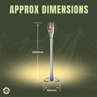 Campervan Bullet LED reading lights with flexible positioning and adjustable brightness